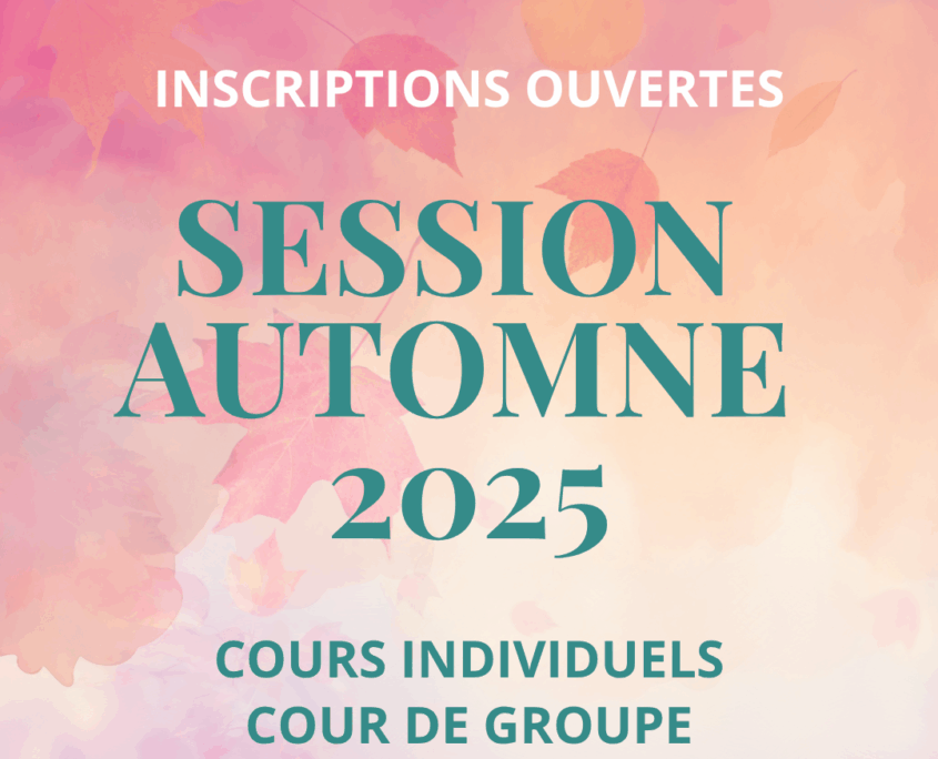 Les inscriptions pour la session d'Automne 2025 sont ouvertes